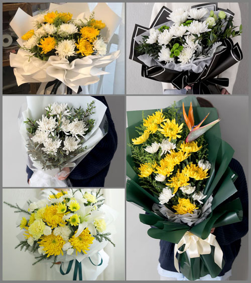 江西宜春樟树市洲上乡白事花束代送